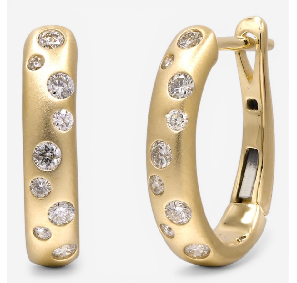 Image 755679.jpg, Product 755-679 / Price $2,599.99, Cirari 14K Yellow Gold Diamond Hoop Earrings from Cirari on TSC.ca's Jewellery department