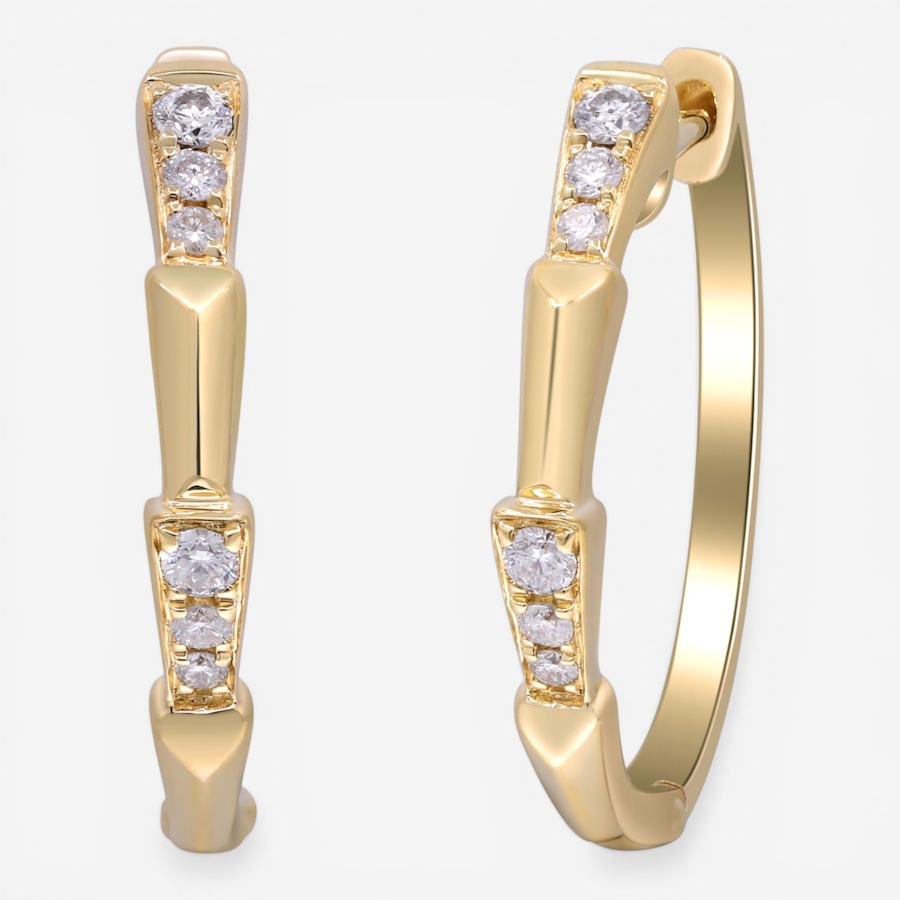 Image 755680.jpg, Product 755-680 / Price $1,999.99, Cirari 14K Yellow Gold Diamond Hoop Earrings from Cirari on TSC.ca's Jewellery department