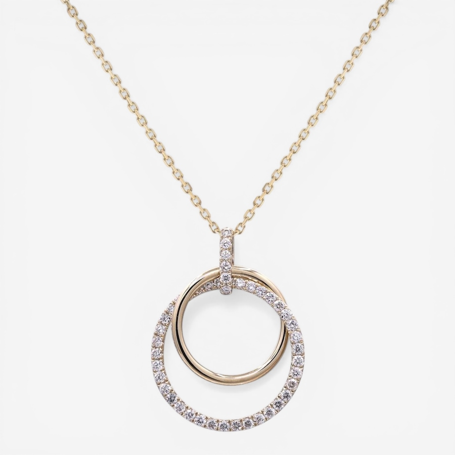 Image 755681.jpg, Product 755-681 / Price $5,599.99, Cirari 14K Yellow Gold Diamond Circle Pendant with Chain from Cirari on TSC.ca's Jewellery department