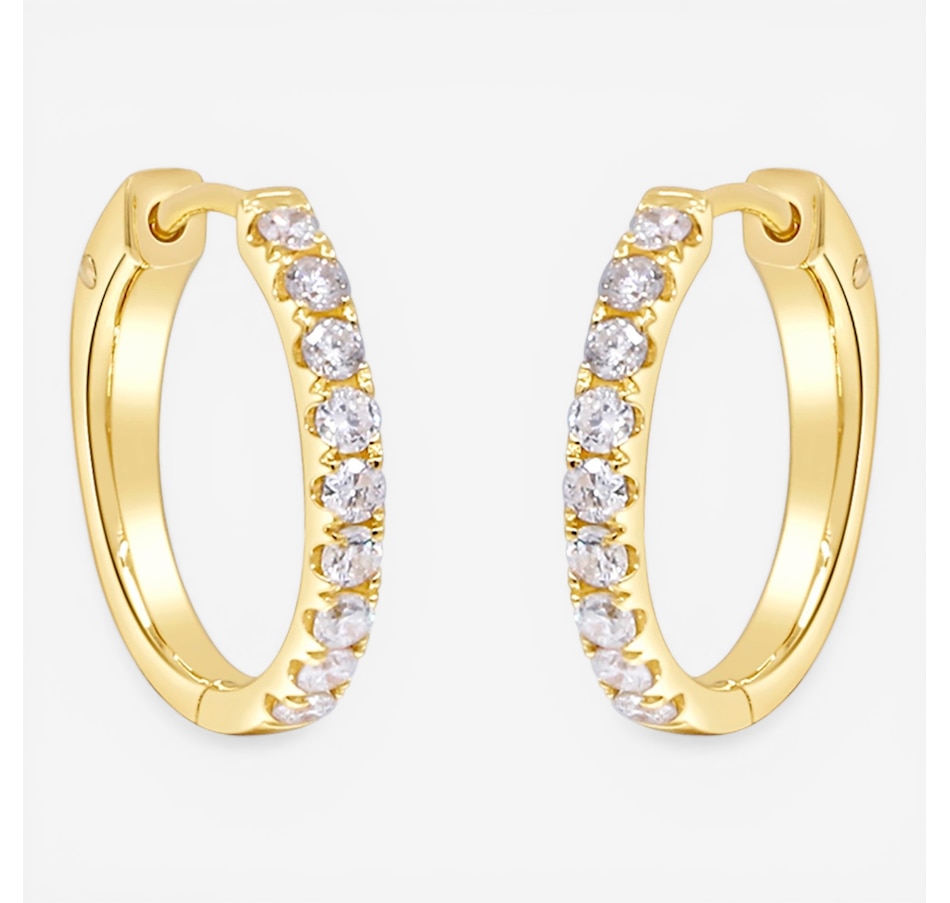 Image 755687.jpg, Product 755-687 / Price $2,299.99, Cirari 14K Yellow Gold Diamond Hoop Earrings from Cirari on TSC.ca's Jewellery department