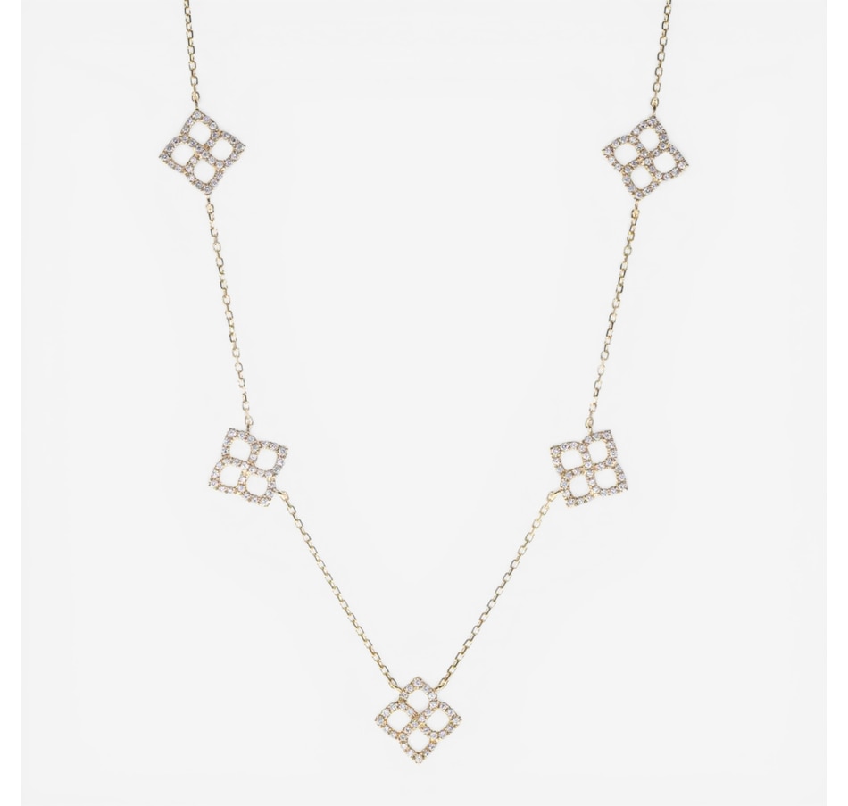 Image 755691.jpg, Product 755-691 / Price $4,199.99, Cirari 18K White Gold Diamond Station Necklace from Cirari on TSC.ca's Jewellery department