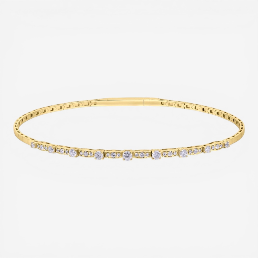 Image 755704.jpg, Product 755-704 / Price $3,199.99, Cirari 14K Yellow Gold Diamond Bangle from Cirari on TSC.ca's Jewellery department