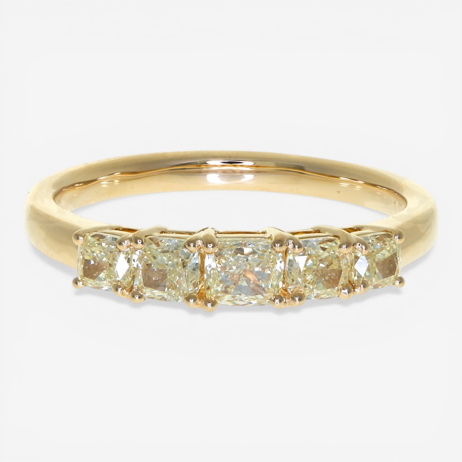 Image 755708.jpg, Product 755-708 / Price $4,799.99, Cirari 18K Yellow Gold Graduated Five-Stone Diamond Ring from Cirari on TSC.ca's Jewellery department