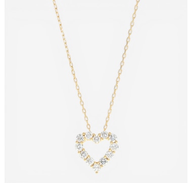 Cirari 18K Yellow Gold Diamond Heart Necklace