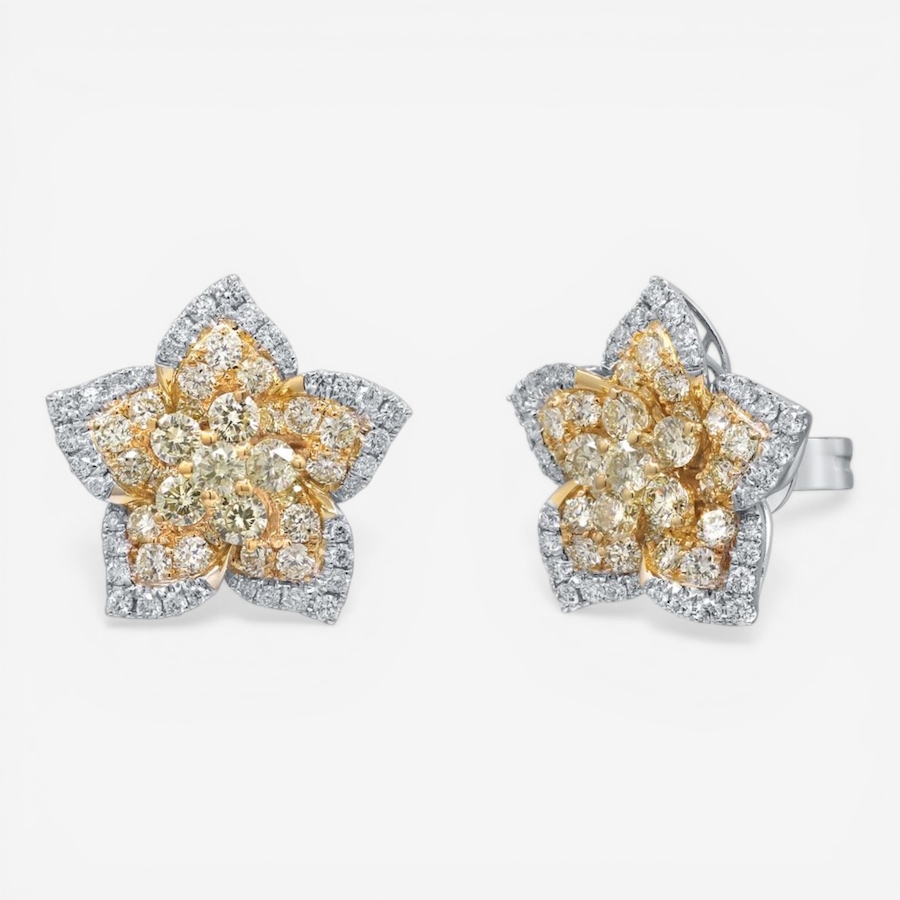 Image 755731_ALTMORE1.jpg, Product 755-731 / Price $7,199.99, Cirari 18K Two-Tone Gold Yellow Diamond Star Stud Earrings from Cirari on TSC.ca's Jewellery department