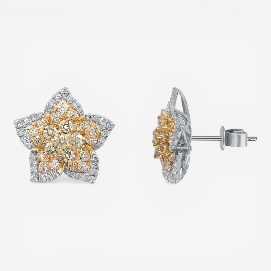 Image 755731_ALTMORE2.jpg, Product 755-731 / Price $7,199.99, Cirari 18K Two-Tone Gold Yellow Diamond Star Stud Earrings from Cirari on TSC.ca's Jewellery department