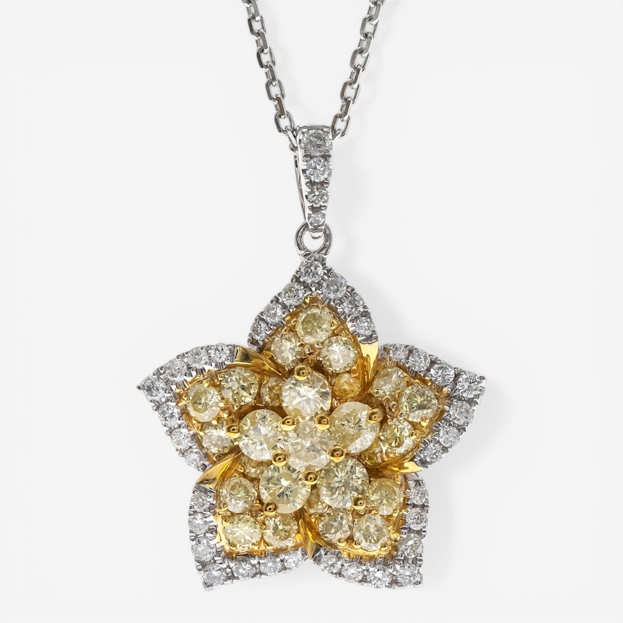 Image 755732_ALTMORE1.jpg, Product 755-732 / Price $5,199.99, Cirari 18K Two-Tone Gold Yellow Diamond Star Pendant with Chain from Cirari on TSC.ca's Jewellery department