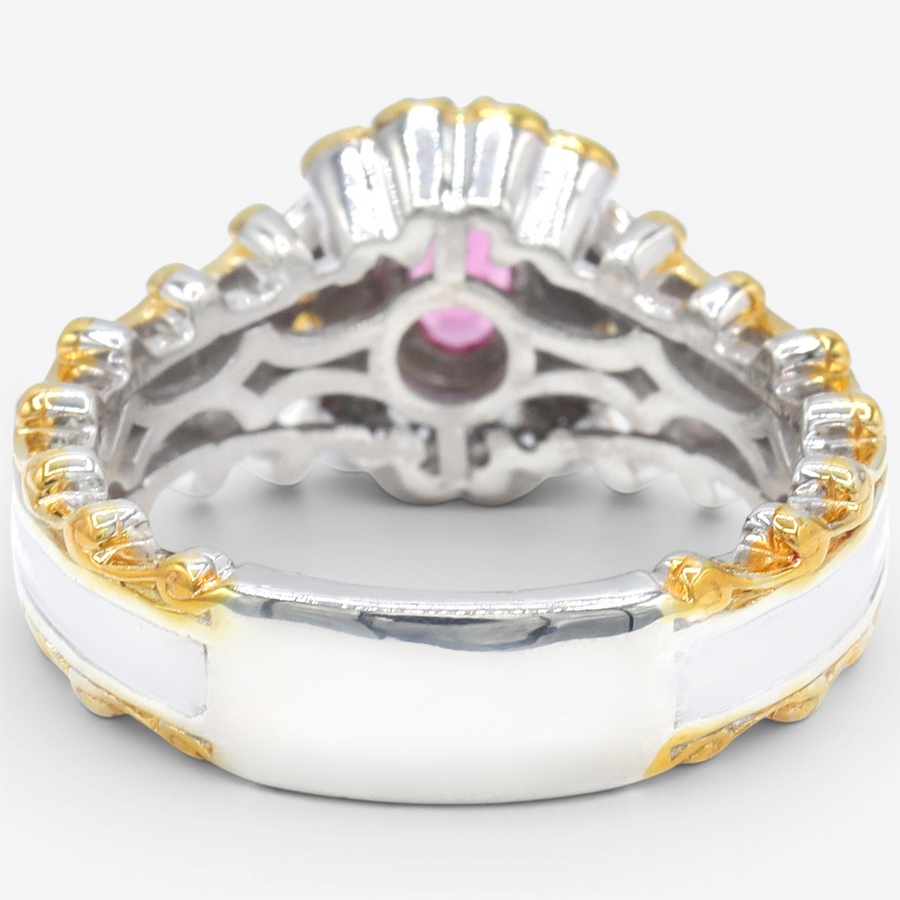 Image 755761_ALTMORE2.jpg, Product 755-761 / Price $349.99, Gems En Vogue Palladium Silver Rubellite & Citrine With White Zircon Ring from Gems En Vogue on TSC.ca's Jewellery department