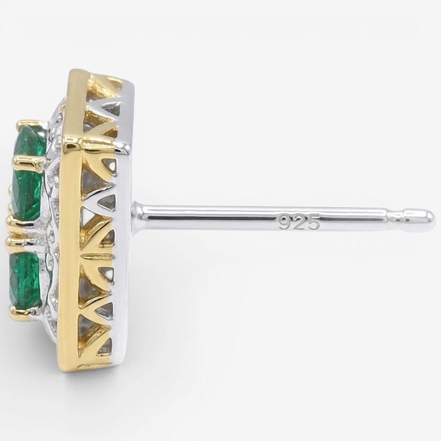 Image 755776_ALTMORE1.jpg, Product 755-776 / Price $229.99, Gems En Vogue Palladium Silver Emerald Stud Earrings from Gems En Vogue on TSC.ca's Jewellery department
