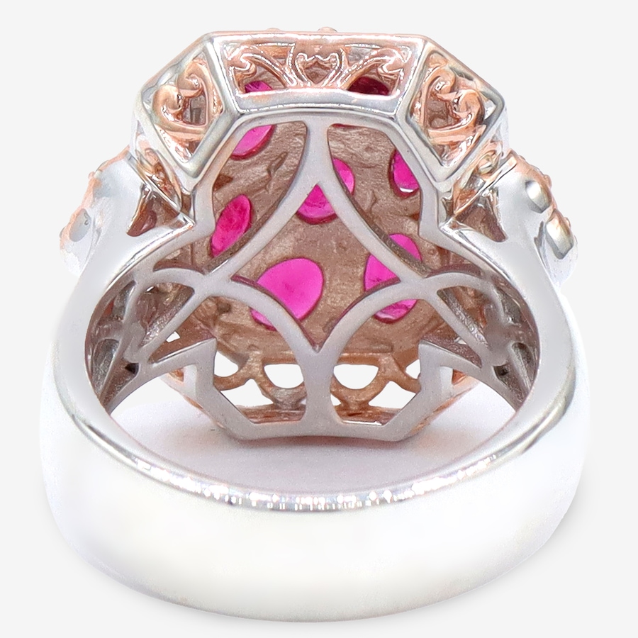 Image 755783_ALTMORE2.jpg, Product 755-783 / Price $449.99, Gems En Vogue Palladium Silver Dark Rubellite, Pink Sapphire & White Zircon Ring from Gems En Vogue on TSC.ca's Jewellery department