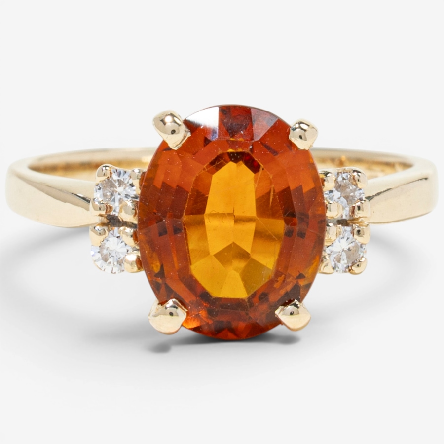 Image 755838.jpg, Product 755-838 / Price $1,495.00, Estate Originals 14K Yellow Gold Citrine and Diamond Ring from Estate Originals on TSC.ca's Jewellery department