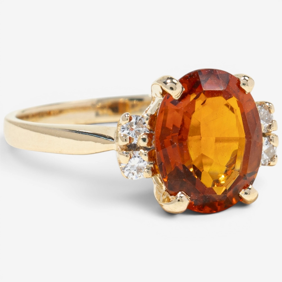 Image 755838_ALTMORE1.jpg, Product 755-838 / Price $1,495.00, Estate Originals 14K Yellow Gold Citrine and Diamond Ring from Estate Originals on TSC.ca's Jewellery department