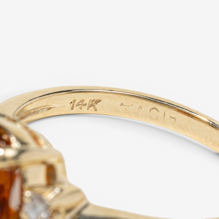 Image 755838_ALTMORE4.jpg, Product 755-838 / Price $1,495.00, Estate Originals 14K Yellow Gold Citrine and Diamond Ring from Estate Originals on TSC.ca's Jewellery department