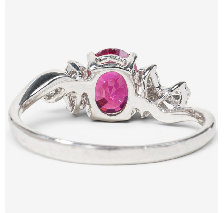 Image 755850_ALTMORE2.jpg, Product 755-850 / Price $1,988.00, Estate Originals 18K White Gold Ruby and Diamond Swirl Ring from Estate Originals on TSC.ca's Jewellery department