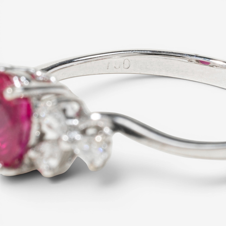 Image 755850_ALTMORE3.jpg, Product 755-850 / Price $2,295.00, Estate Originals 18K White Gold Ruby and Diamond Swirl Ring from Estate Originals on TSC.ca's Jewellery department