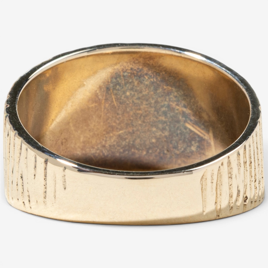 Image 755853_ALTMORE3.jpg, Product 755-853 / Price $1,995.00, Estate Originals 10–14K Yellow and White Gold Floral Design Diamond RIng with a Bark Finish Band from Estate Originals on TSC.ca's Jewellery department