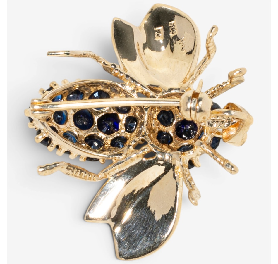 Image 755859_ALTMORE1.jpg, Product 755-859 / Price $1,788.00, Estate Originals 14K Yellow Gold Sapphire Bee Motif Brooch from Estate Originals on TSC.ca's Jewellery department