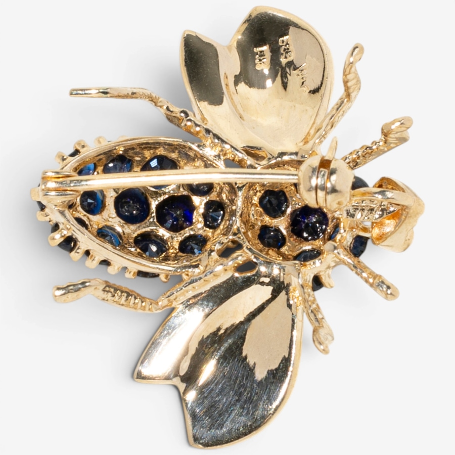 Image 755859_ALTMORE1.jpg, Product 755-859 / Price $1,995.00, Estate Originals 14K Yellow Gold Sapphire Bee Motif Brooch from Estate Originals on TSC.ca's Jewellery department