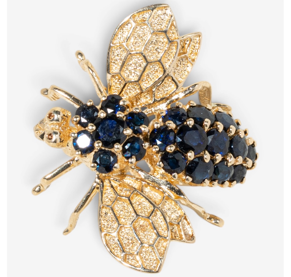 Image 755859_ALTMORE2.jpg, Product 755-859 / Price $1,788.00, Estate Originals 14K Yellow Gold Sapphire Bee Motif Brooch from Estate Originals on TSC.ca's Jewellery department