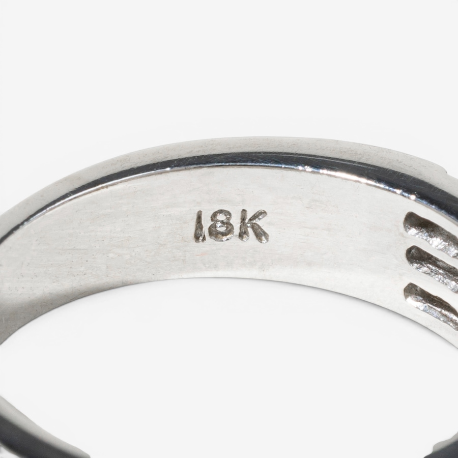 Image 755861_ALTMORE4.jpg, Product 755-861 / Price $5,695.00, Estate Originals 18K White Gold Alternating Princess and Baguette-Cut Diamond Band-Style Ring from Estate Originals on TSC.ca's Jewellery department