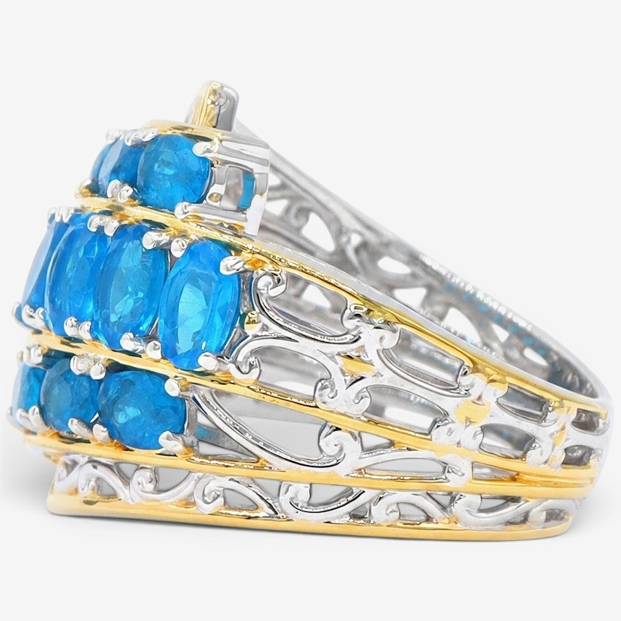Image 755864_ALTMORE3.jpg, Product 755-864 / Price $499.99, Gems En Vogue Palladium Silver Apatite Ring from Gems En Vogue on TSC.ca's Jewellery department