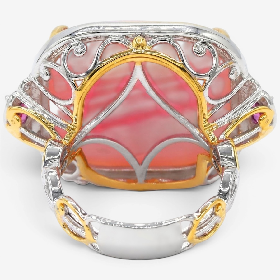 Image 755866_ALTMORE2.jpg, Product 755-866 / Price $379.99, Gems en Vogue Palladium Silver Mabe Pearl and Gemstone Ring from Gems En Vogue on TSC.ca's Jewellery department