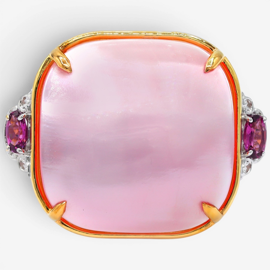 Image 755866_PURGT.jpg, Product 755-866 / Price $379.99, Gems en Vogue Palladium Silver Mabe Pearl and Gemstone Ring from Gems En Vogue on TSC.ca's Jewellery department