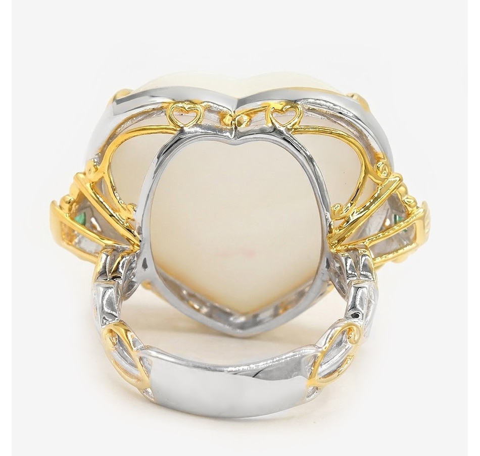 Image 755868_ALTMORE4.jpg, Product 755-868 / Price $299.99, Gems en Vogue Palladium Silver Mabe Pearl and Gemstone Heart Ring from Gems En Vogue on TSC.ca's Jewellery department