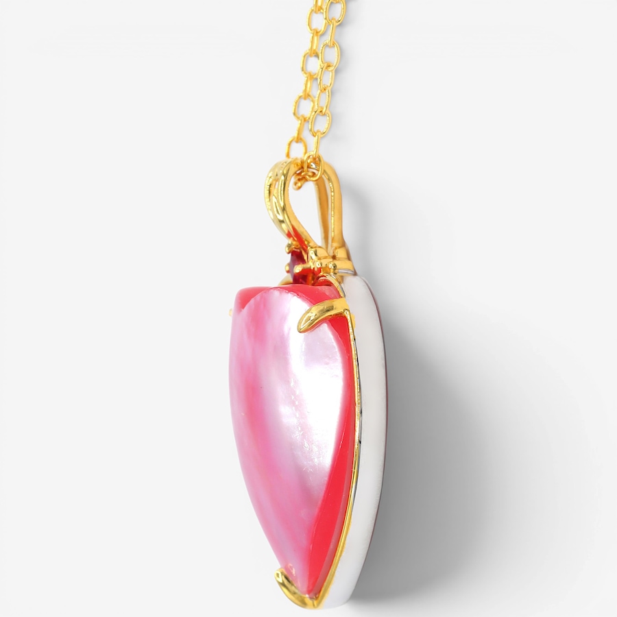 Image 755869_ALTMORE1.jpg, Product 755-869 / Price $379.99, Gems en Vogue Palladium Silver Mabe Pearl and Gemstone Heart Pendant with Chain from Gems En Vogue on TSC.ca's Jewellery department