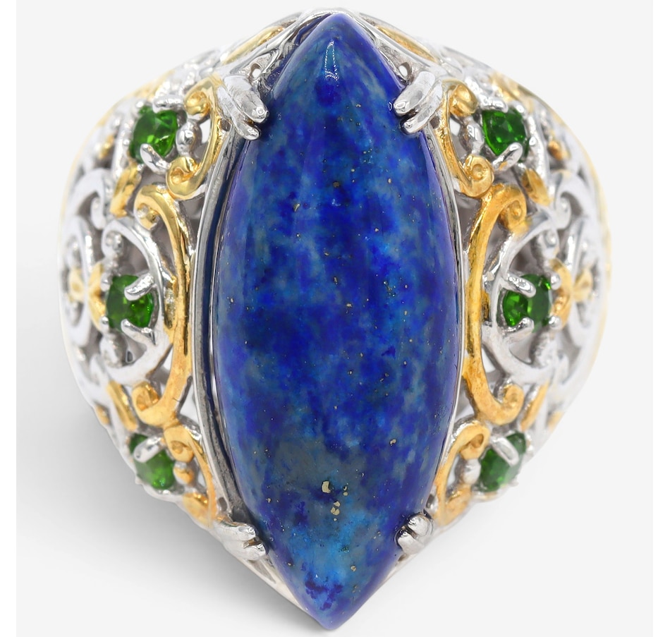 Image 755873.jpg, Product 755-873 / Price $169.99, Gems En Vogue Palladium Silver Lapis & Chrome Diopside Ring from Gems En Vogue on TSC.ca's Jewellery department