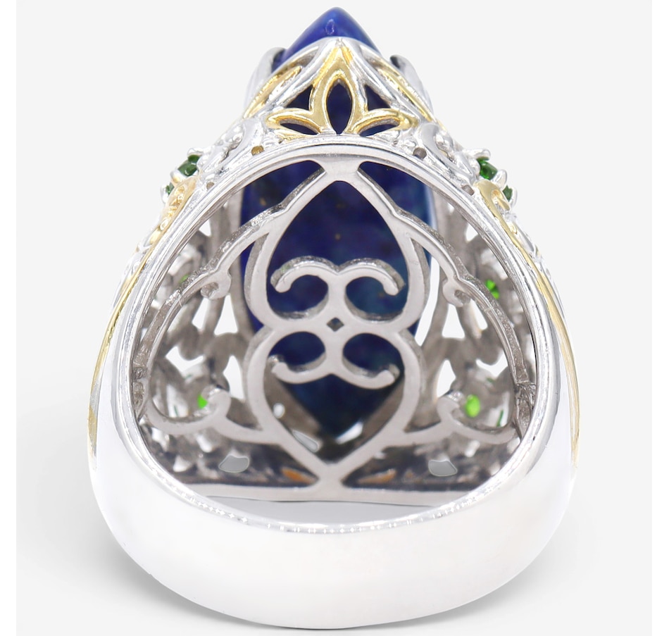 Image 755873_ALTMORE2.jpg, Product 755-873 / Price $169.99, Gems En Vogue Palladium Silver Lapis & Chrome Diopside Ring from Gems En Vogue on TSC.ca's Jewellery department
