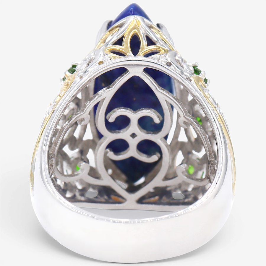Image 755873_ALTMORE2.jpg, Product 755-873 / Price $189.99, Gems En Vogue Palladium Silver Lapis & Chrome Diopside Ring from Gems En Vogue on TSC.ca's Jewellery department