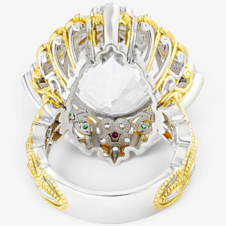 Image 755888_ALTMORE2.jpg, Product 755-888 / Price $279.99, Gems En Vogue Palladium Silver White Quartz & Precious Gemstone Ring from Gems En Vogue on TSC.ca's Jewellery department