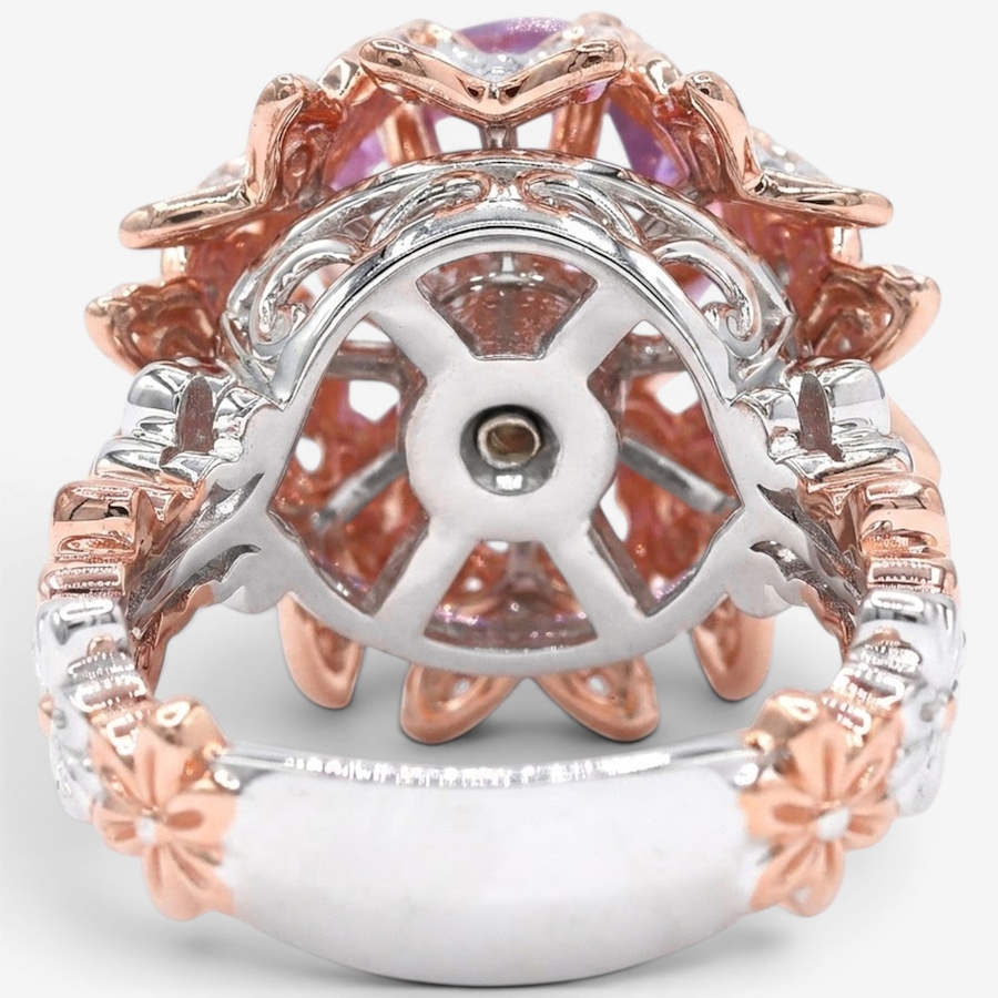 Image 755904_ALTMORE2.jpg, Product 755-904 / Price $339.99, Gems En Vogue Palladium Silver Pink Amethyst Butterfly Spinner Ring from Gems En Vogue on TSC.ca's Jewellery department