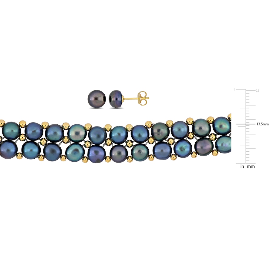 Image 755907_ALTMORE1.jpg, Product 755-907 / Price $259.99, Amour Pearls Sterling Silver Cultured Freshwater Pearl Bracelet And Earring Set from Amour Pearls on TSC.ca's Jewellery department