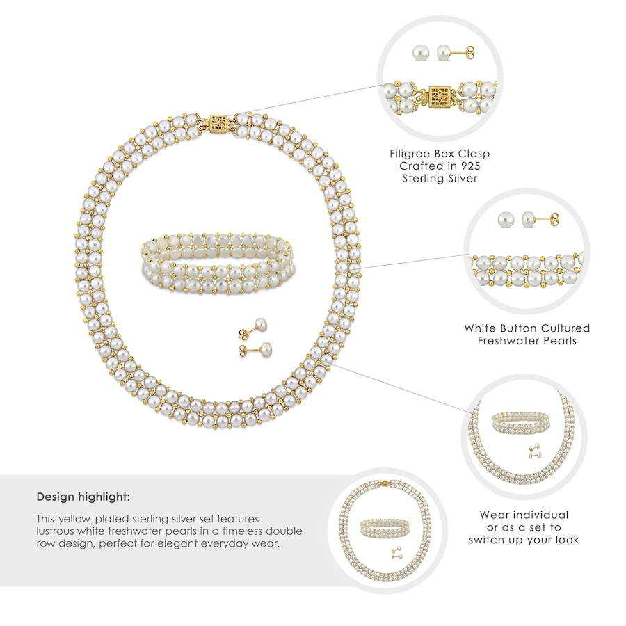 Image 755907_ALTMORE14.jpg, Product 755-907 / Price $259.99, Amour Pearls Sterling Silver Cultured Freshwater Pearl Bracelet And Earring Set from Amour Pearls on TSC.ca's Jewellery department