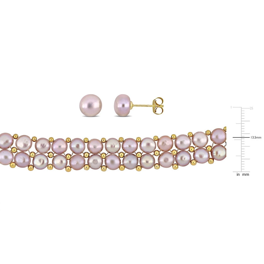 Image 755907_ALTMORE5.jpg, Product 755-907 / Price $259.99, Amour Pearls Sterling Silver Cultured Freshwater Pearl Bracelet And Earring Set from Amour Pearls on TSC.ca's Jewellery department