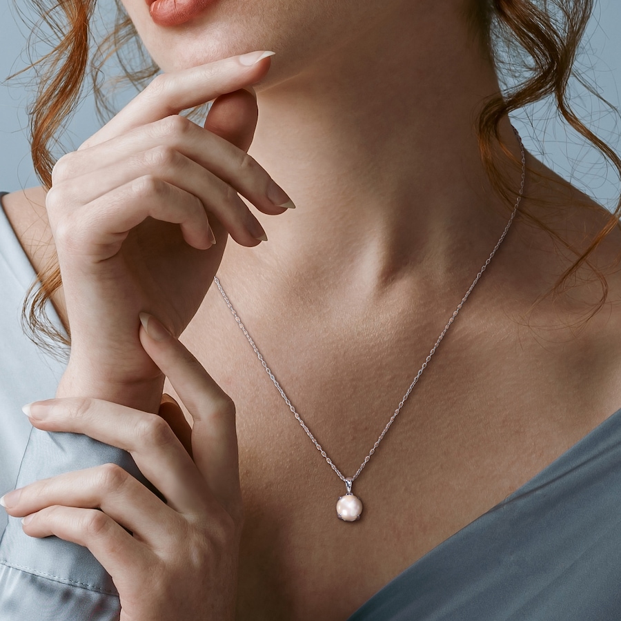 Image 755913_ALTMORE3.jpg, Product 755-913 / Price $89.99, Amour Pearls Sterling Silver White Freshwater Cultured Pearl Pendant With Chain from Amour Pearls on TSC.ca's Jewellery department