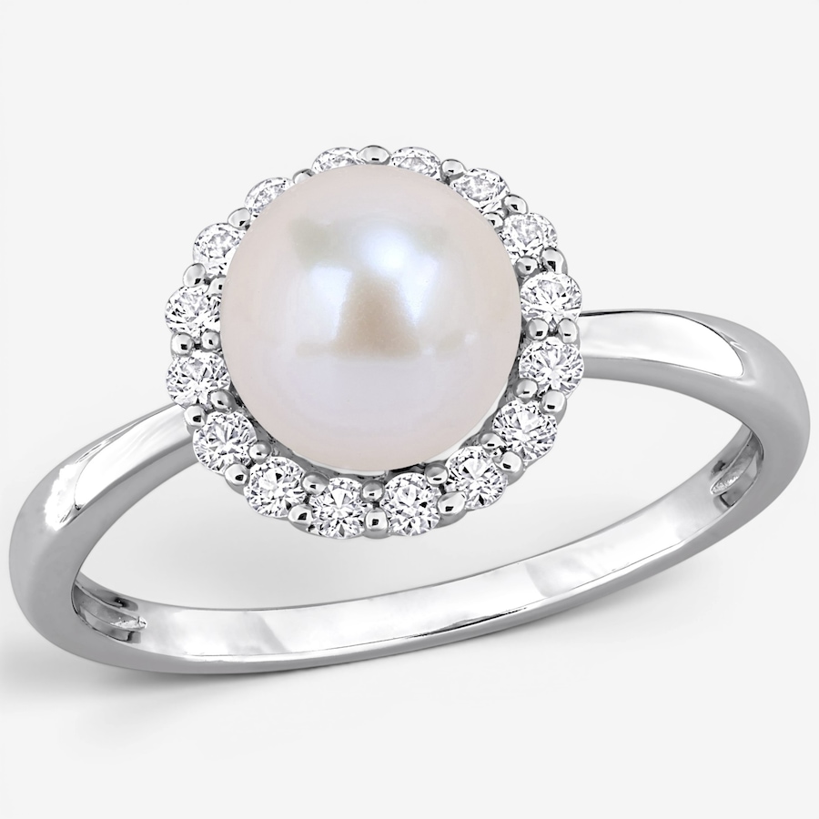 Image 755916.jpg, Product 755-916 / Price $119.99, Amour Pearls Sterling Silver White Cultured Freshwater Pearl And Created from Amour Pearls on TSC.ca's Jewellery department