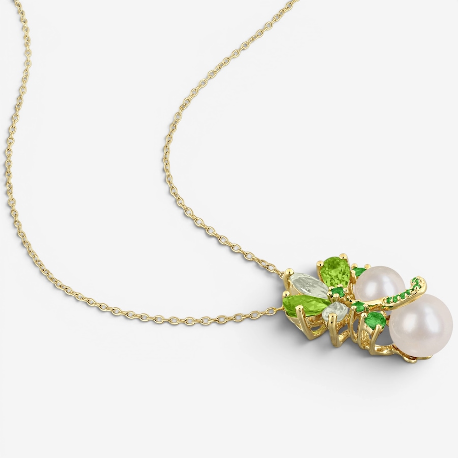 Image 755921_ALTMORE1.jpg, Product 755-921 / Price $339.99, Amour Pearls Sterling Silver Peridot Green Quartz Tsavorite And Freshwater Pearl Pendant from Amour Pearls on TSC.ca's Jewellery department