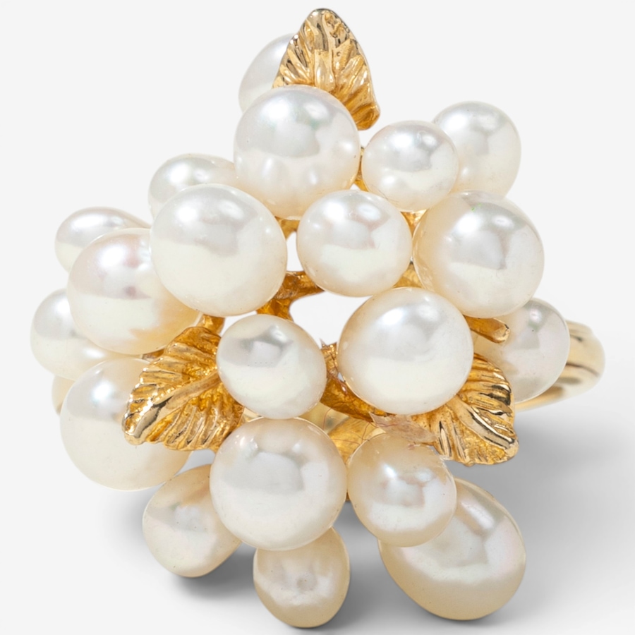 Image 755947.jpg, Product 755-947 / Price $2,495.00, Estate Originals 14K Yellow Gold Freshwater Pearl Cluster Ring from Estate Originals on TSC.ca's Jewellery department