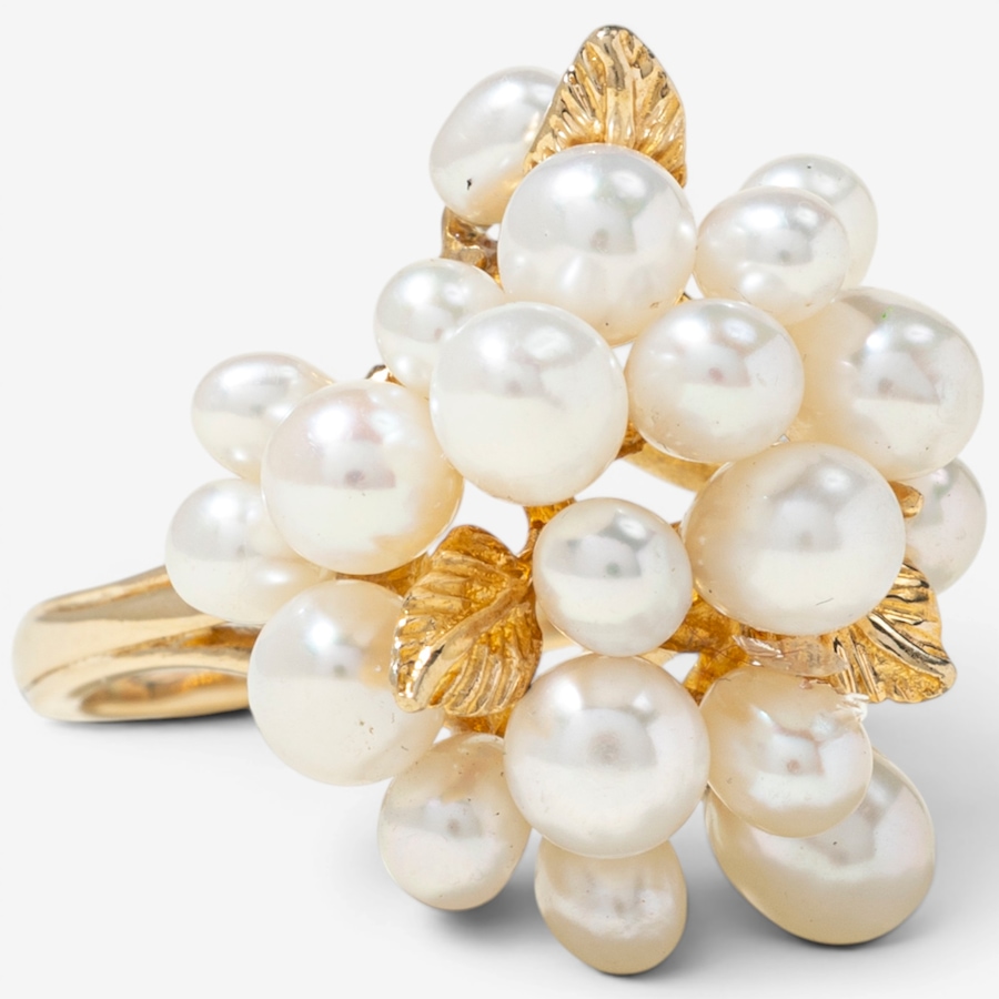 Image 755947_ALTMORE1.jpg, Product 755-947 / Price $2,495.00, Estate Originals 14K Yellow Gold Freshwater Pearl Cluster Ring from Estate Originals on TSC.ca's Jewellery department