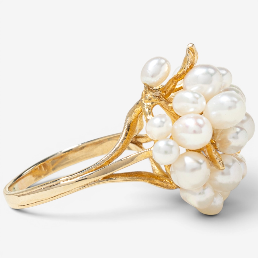 Image 755947_ALTMORE2.jpg, Product 755-947 / Price $2,495.00, Estate Originals 14K Yellow Gold Freshwater Pearl Cluster Ring from Estate Originals on TSC.ca's Jewellery department