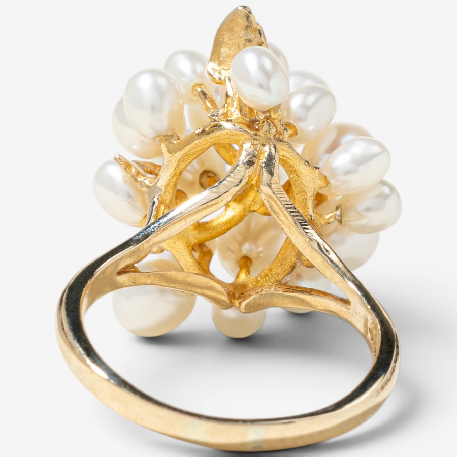 Image 755947_ALTMORE3.jpg, Product 755-947 / Price $2,495.00, Estate Originals 14K Yellow Gold Freshwater Pearl Cluster Ring from Estate Originals on TSC.ca's Jewellery department