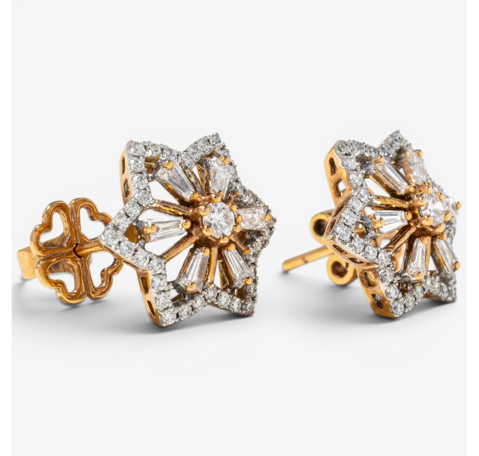 Image 755963_ALTMORE1.jpg, Product 755-963 / Price $4,188.00, Estate Originals 14K Yellow Gold Six-Point Diamond-Set Star Earrings from Estate Originals on TSC.ca's Jewellery department