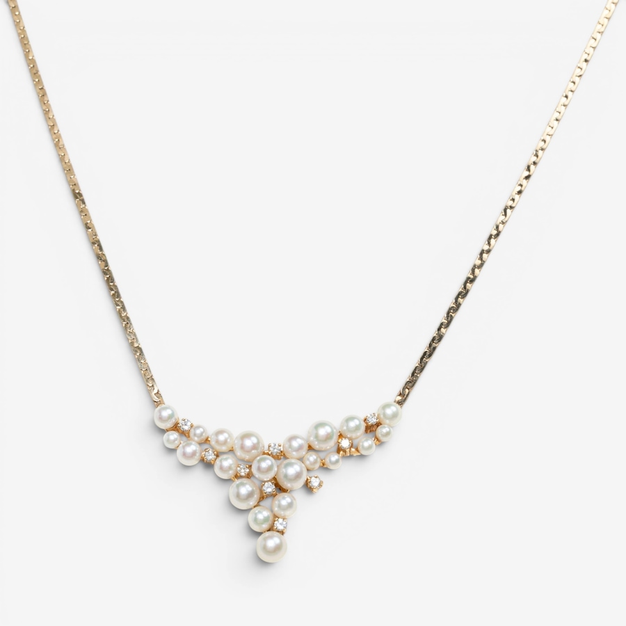 Image 755965_ALTMORE1.jpg, Product 755-965 / Price $4,895.00, Estate Originals 14K Yellow Gold Pearl and Diamond Necklace from Estate Originals on TSC.ca's Jewellery department