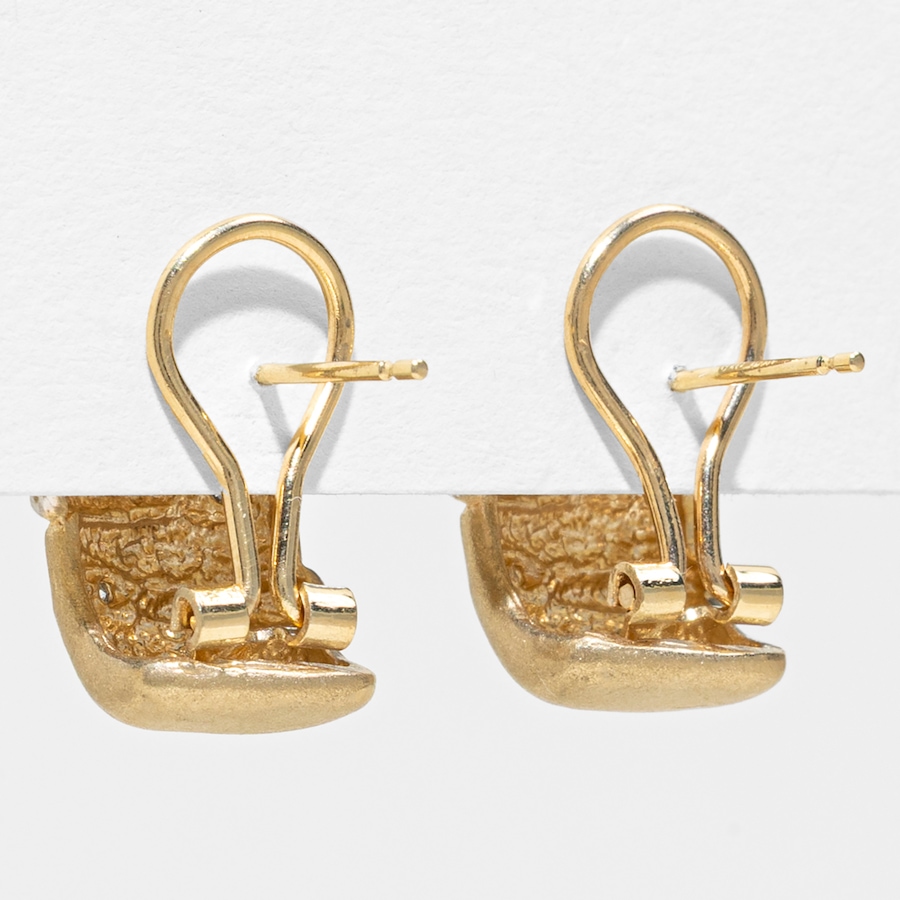 Image 755980_ALTMORE2.jpg, Product 755-980 / Price $3,495.00, Estate Originals 14K Yellow Gold Shrimp-Style Earring with Rhodium and Diamonds from Estate Originals on TSC.ca's Jewellery department