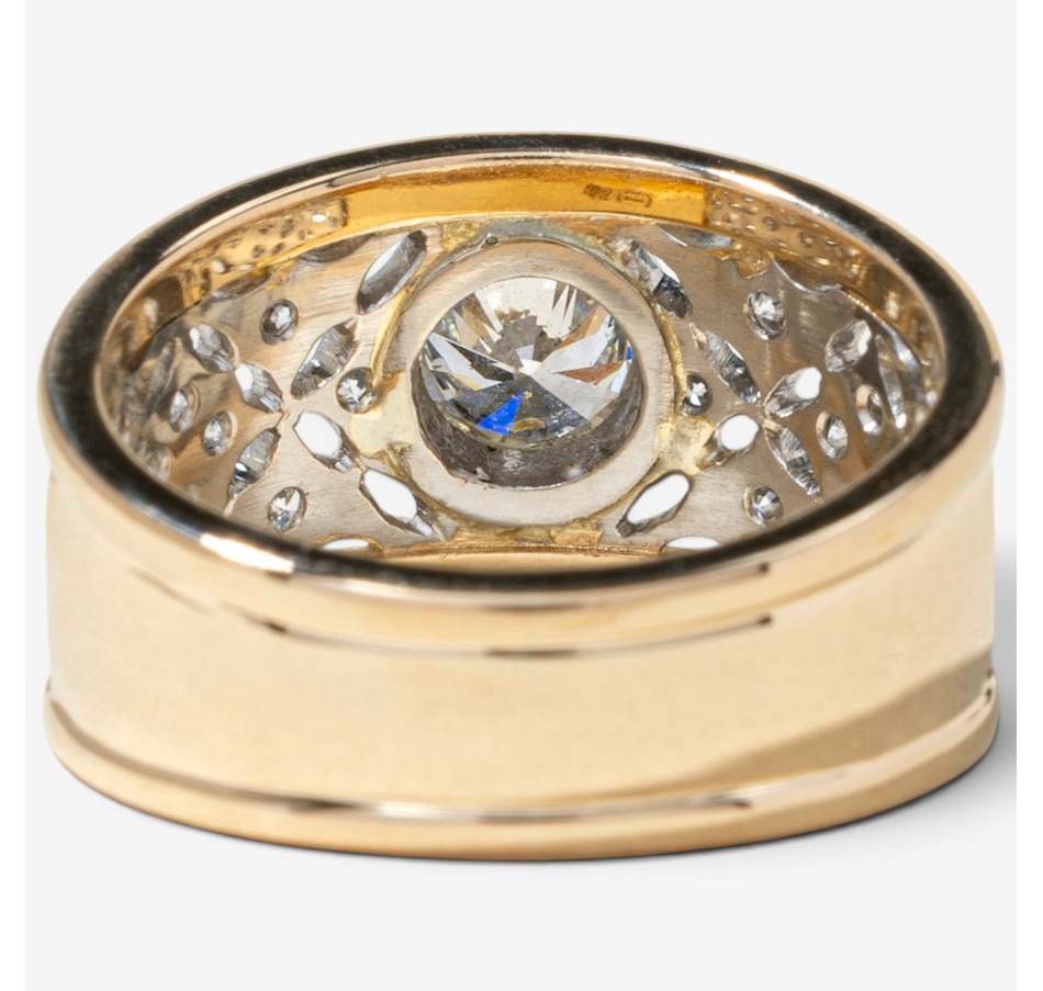 Image 755982_ALTMORE3.jpg, Product 755-982 / Price $6,295.00, Estate Originals 18K Yellow Gold and Platinum 0.50 ctw Diamond Filigree Ring from Estate Originals on TSC.ca's Jewellery department
