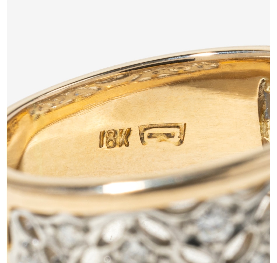 Image 755982_ALTMORE4.jpg, Product 755-982 / Price $6,295.00, Estate Originals 18K Yellow Gold and Platinum 0.50 ctw Diamond Filigree Ring from Estate Originals on TSC.ca's Jewellery department