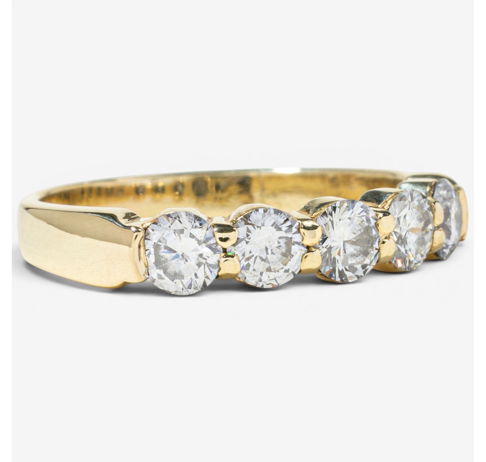 Image 755984_ALTMORE1.jpg, Product 755-984 / Price $3,288.00, Estate Originals 18K Yellow Gold Five-Stone Across Diamond Ring from Estate Originals on TSC.ca's Jewellery department